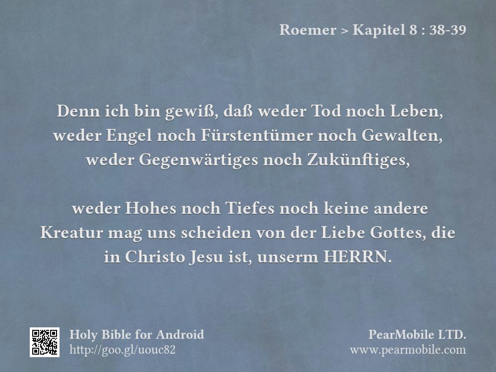 Roemer, Kapitel 8:38-39